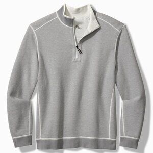 NWT Tommy Bahama Men's Flip Coast Half-Zip Reversible Sweatshirt S Small